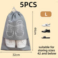 Axyaa Shoe Storage Bag Closet Organizer Non-Woven Portable Waterproof Hanging Bag