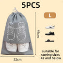 Axyaa Shoe Storage Bag Closet Organizer Non-Woven Portable Waterproof Hanging Bag
