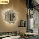 Axyaa Resin Acrylic LED Wall Lamp Water Spray Shape Decor Light