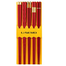 Axyaa Stainless Steel Alloy Chopsticks Set for Asian Cooking and Dining