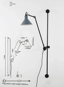Axyaa Long-Barrel Rocker Rotating Wall Lamp for Bedroom and Living Room Reading Area