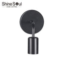 Axyaa Nordic Wood Iron Wall Lamp for Home Decor - E27 110-220V