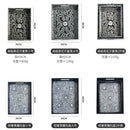 Axyaa Square Light Luxury Black Tray for Home Decor and Organization