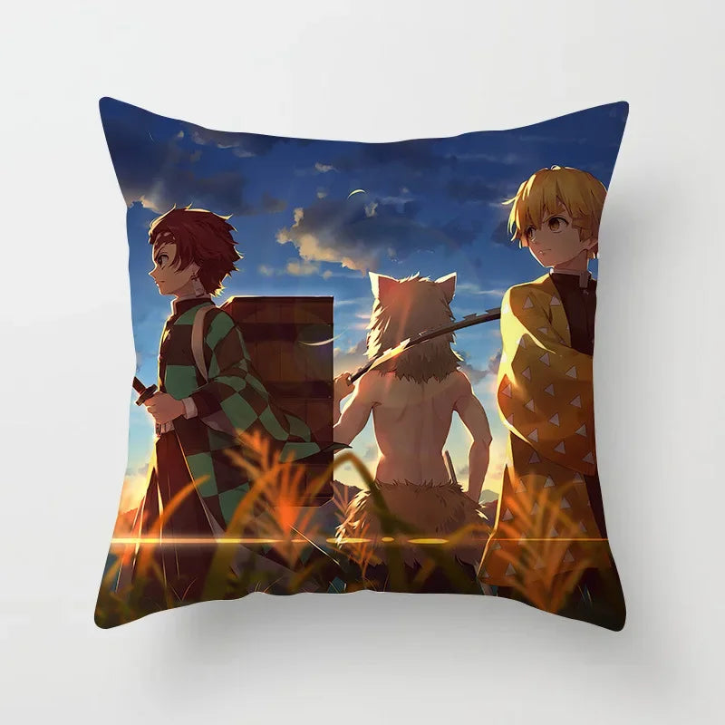 Demon Slayer Kimetsu no Yaiba Pillowcase for Kids Bedroom Decor by Axyaa
