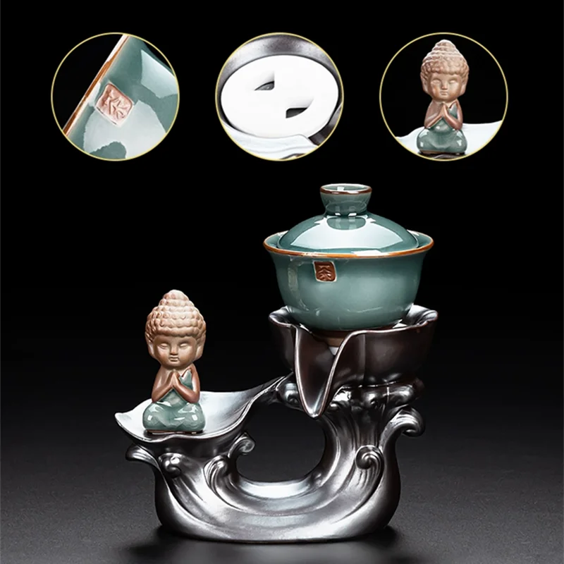 Axya™ 2024 Modern High-End Kung Fu Tea Set with Automatic Teapot and Tea Cup