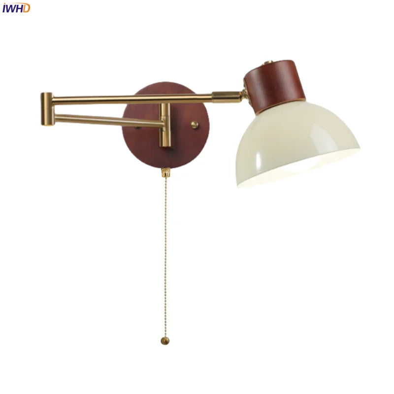 Axyaa Creamy Iron LED Wall Lamp Bedroom Living Room Bathroom Mirror Stair Light
