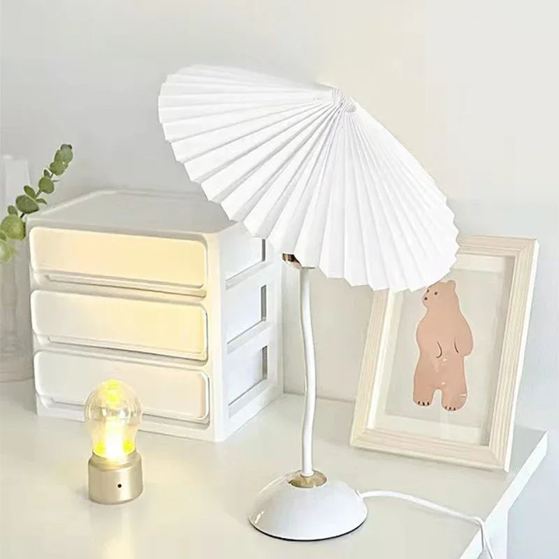 Axyaa Nordic LED Table Lamp for Bedroom Living Room Bedside Retro Decor