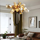 Nordic Glass Pendant Light for Designer Living Room, Bedroom Ceiling - Axyaa Brand