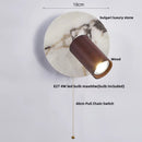 Axyaa Modern Wood & Stone Wall Lamp for Home Hallway Decor