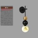 Axyaa Long Rod Marble Wall Lamp for Postmodern Indoor Lighting