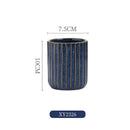 Axyaa Ceramic Flower Vase: European Light Luxury Home Decor Mini Hydroponic Ornament