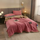 Axyaa Winter Thicken Flannel Sofa Blanket, Double-Sided Warmth for Living Room