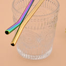 Axyaa Stainless Steel Reusable Drinking Straws Set for Cocktails