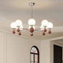 Axyaa Chrome Glass Chandelier: Modern Full Spectrum LED Pendant Light for Healthy Eye Protection