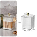 Axyaa Cotton Swab Ball Holder Jar Dispenser Makeup Organizer for Bath Makeup