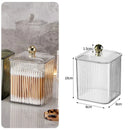 Axyaa Cotton Swab Ball Holder Jar Dispenser Makeup Organizer for Bath Makeup