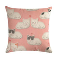 Nordic Cartoon Animal Print Linen Pillowcase for Axyaa Brand