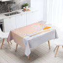 Axyaa Geometric Tree Waterproof Tablecloth for Home and Restaurant Decor