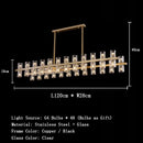 Axyaa Crystal Metal LED Pendant Light for Vintage Living Room Atmosphere