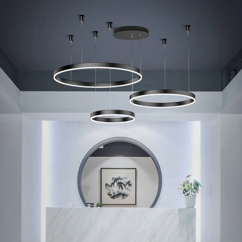 Axyaa Nordic Stair Chandelier Ceiling Light Pendant Lights for Living Room and Dining Room
