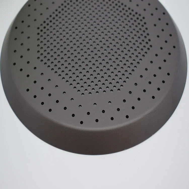 Axya Nonstick Pizza Baking Pan Tray - Black Metal Pizza Screen for Perfect Pizza