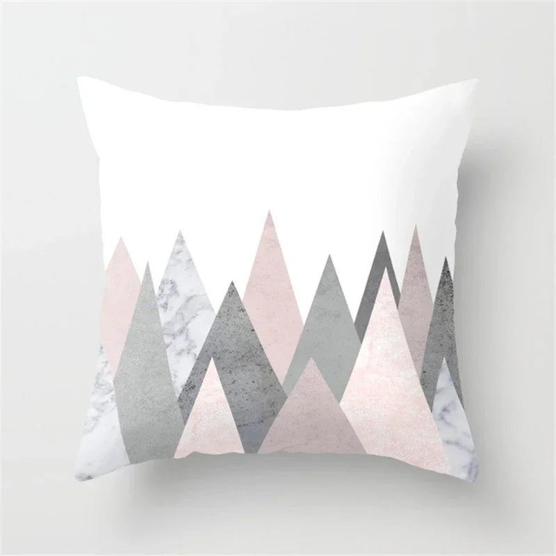 Axyaa Glitter Geometric Pineapple Pillow Covers - 45X45cm