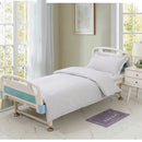 Axyaa Thick Cotton-Polyester Grid 3pc Bedding Set for 0.9-1.2m Bed