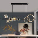 Axyaa Glass Ball LED Pendant Light for Kitchen Dining Table - Retro Design