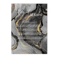 Islamic Calligraphy Poster Ayat Al Kursi in Black Gold Marble by Axyaa.