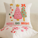 Axyaa Christmas Embroidered Pillowcase Set - 45x45cm