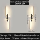 Axyaa Modern LED Wall Sconce Minimalist Bedroom Living Room Wall Lamp