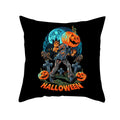 Axyaa Halloween Skull Cat Pumpkin Bat Castle Pillowcase 45x45cm