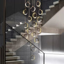 Axyaa Modern Stairway and Living Room Chandeliers: Indoor Lighting Fixtures