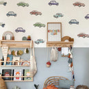 Axyaa Cartoon Kids Transport Car Truck Wall Sticker - Cute Vehicle Construction Decal