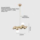 Axyaa Nordic Luxury Spherical Ceiling Chandelier for Modern Dining Table