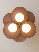 Axyaa Rattan Bubble Ceiling Chandelier for Home Decor