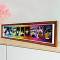 Axyaa Rainbow Wood Frame Holder Family Table Decor 3" 5" Kid Photo Storage