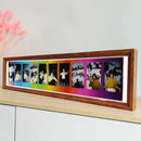 Axyaa Rainbow Wood Frame Holder Family Table Decor 3" 5" Kid Photo Storage