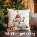 Axyaa Christmas Gnomes & Santa Pillow Covers for Sofa, Bedroom, Car - Rectangular Cushions