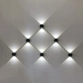 Axyaa Outdoor Waterproof Wall Lamp, Up/Down Light for Garden, Porch, Terrace, Hallway, Balcony