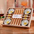 Axyaa Ceramic Sushi Plate Set of 6