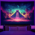 Axyaa Dream City Racing Tapestry - Bedroom Aesthetic Decor and Background Cloth