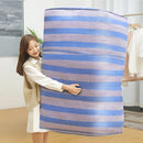 Axyaa Stripe Quilt Blanket Storage Bag Wardrobe Organizer & Tote