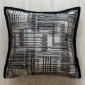 Axyaa Slub Woven Texture Pillow Cover in Black Brown for Living Room Sofa Bed