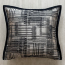 Axyaa Slub Woven Texture Pillow Cover in Black Brown for Living Room Sofa Bed