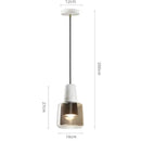 Axyaa Marble Chandelier with Spotlights: Luxurious Minimalist Design for Bedroom Reading