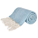 Axyaa Herringbone Faux Cashmere Throw Blanket - Lightweight Cozy for Bed or Sofa