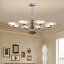 Nordic Walnut Chandelier | Axyaa Pendant Light for Home, Restaurant & Living Room