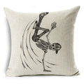 Axyaa Bone Cartoon Cushion Cover - Halloween Themed Decorative Pillow Case