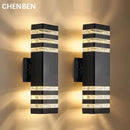 Axyaa Outdoor Waterproof Wall Light with LED Sconce for Home Fixture
